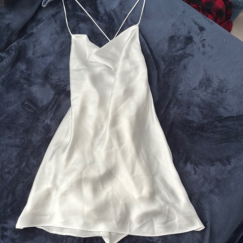 Elegant White Slip Dress